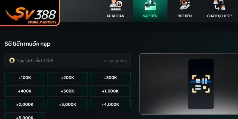 Nắm rõ điều kiện nạp tiền SV388 trước khi thực hiện giao dịch