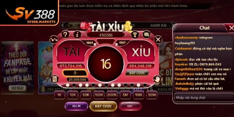 Dùng tool hack tài xỉu để hỗ trợ cá cược